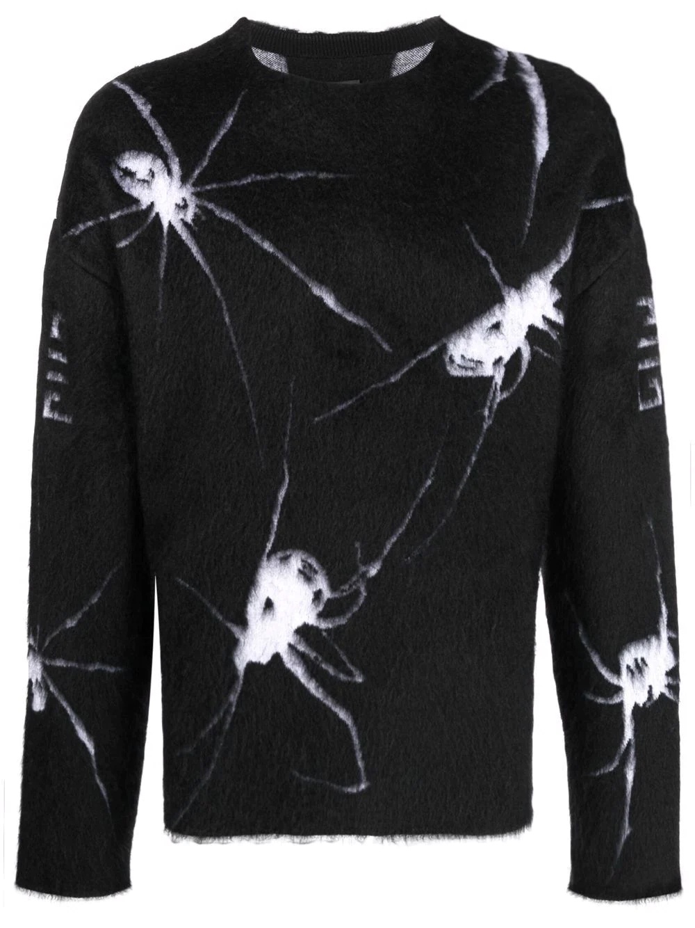 Spider's Web graphic-print knit jumper - 1