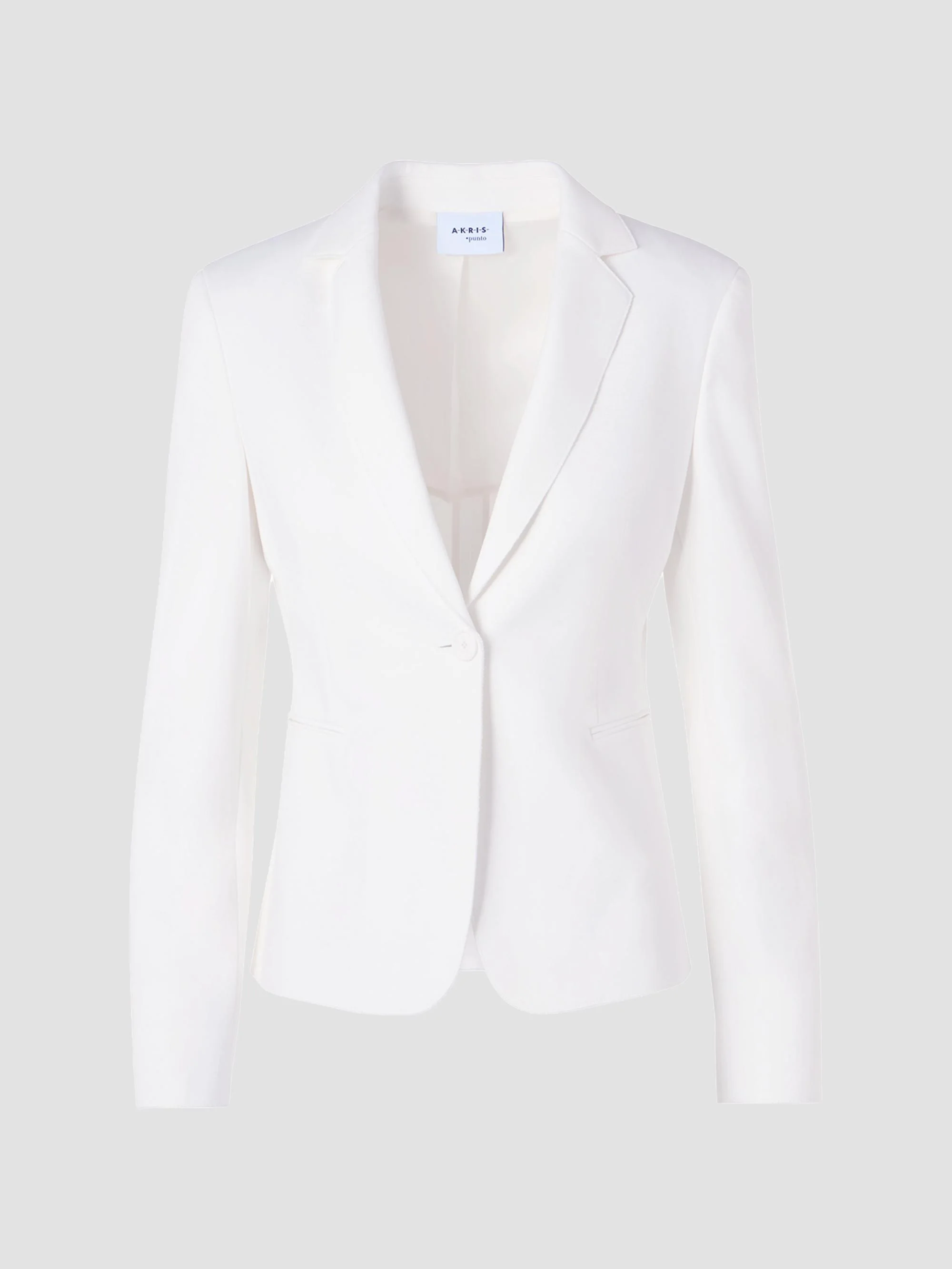 Women's Jersey One-Button Blazer - Cream - 1