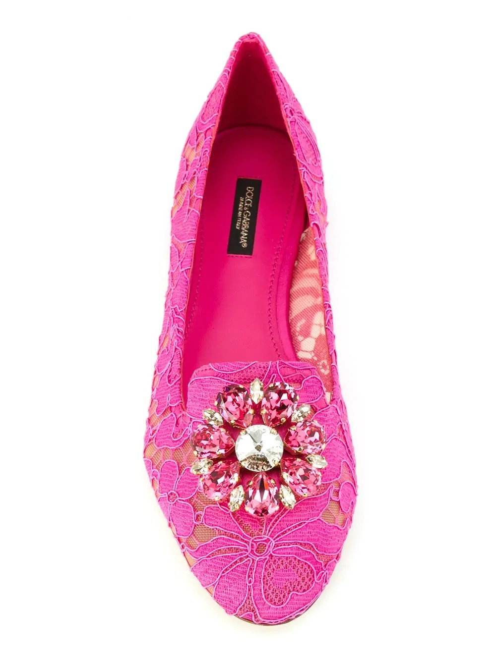 Vally Taormina lace ballerina shoes - 4