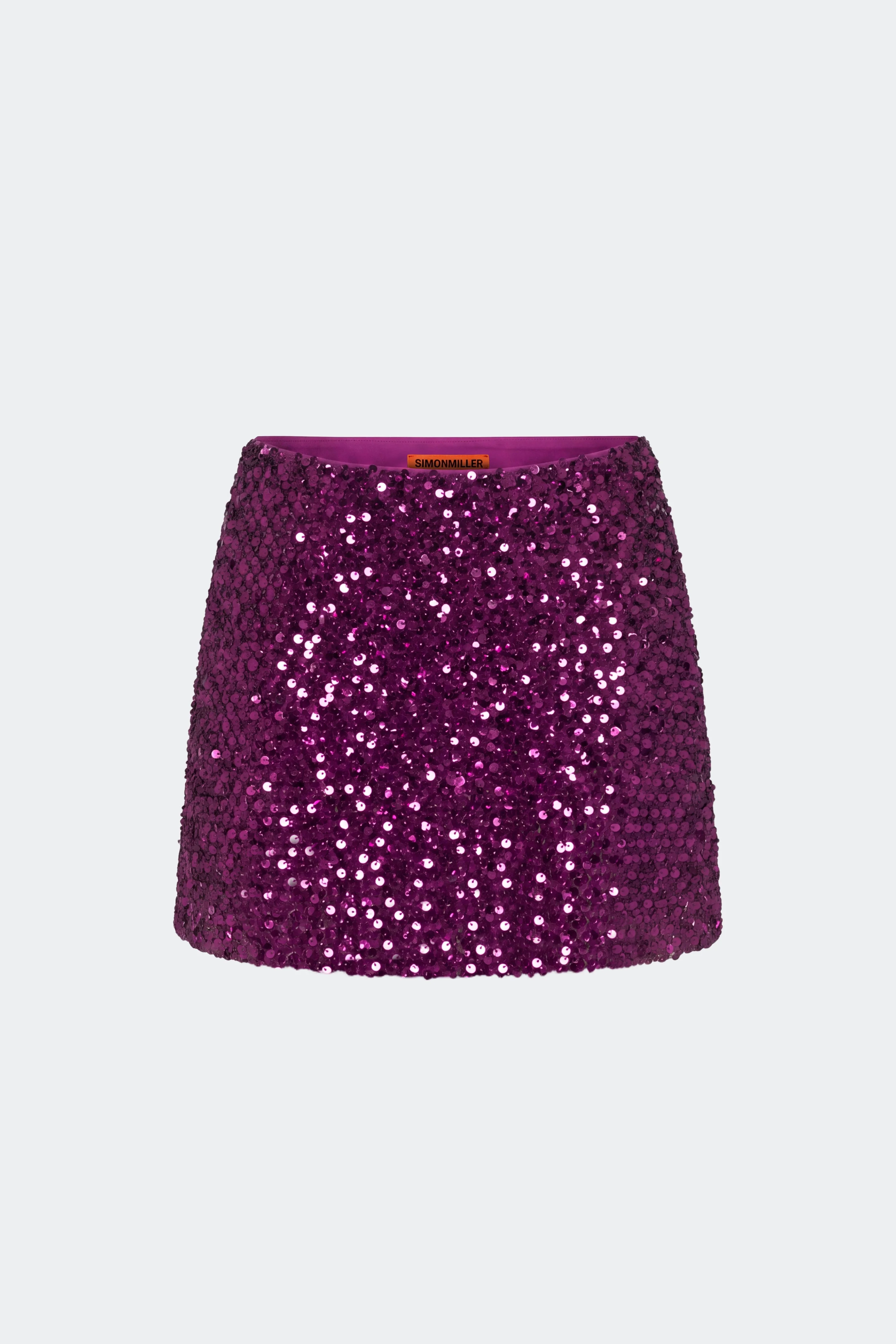 Dizzy Sequin Skirt In Amethyst - 1