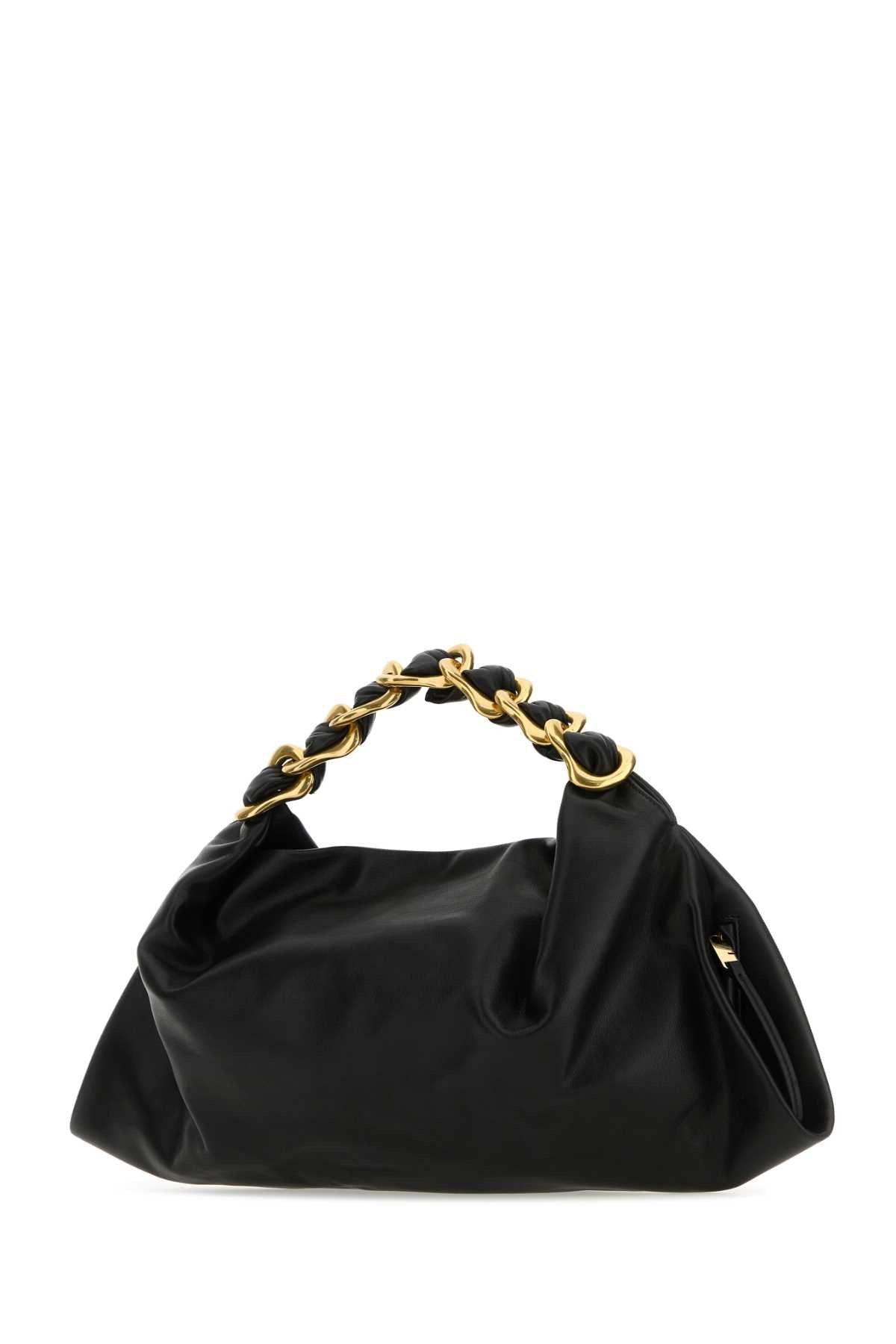 Burberry Women Black Leather Medium Swan Handbag - 2