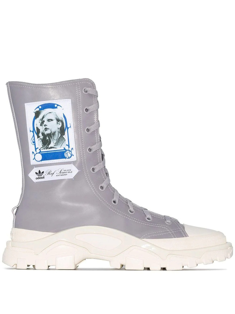 x Raf Simons Detroit high leather sneakers - 1