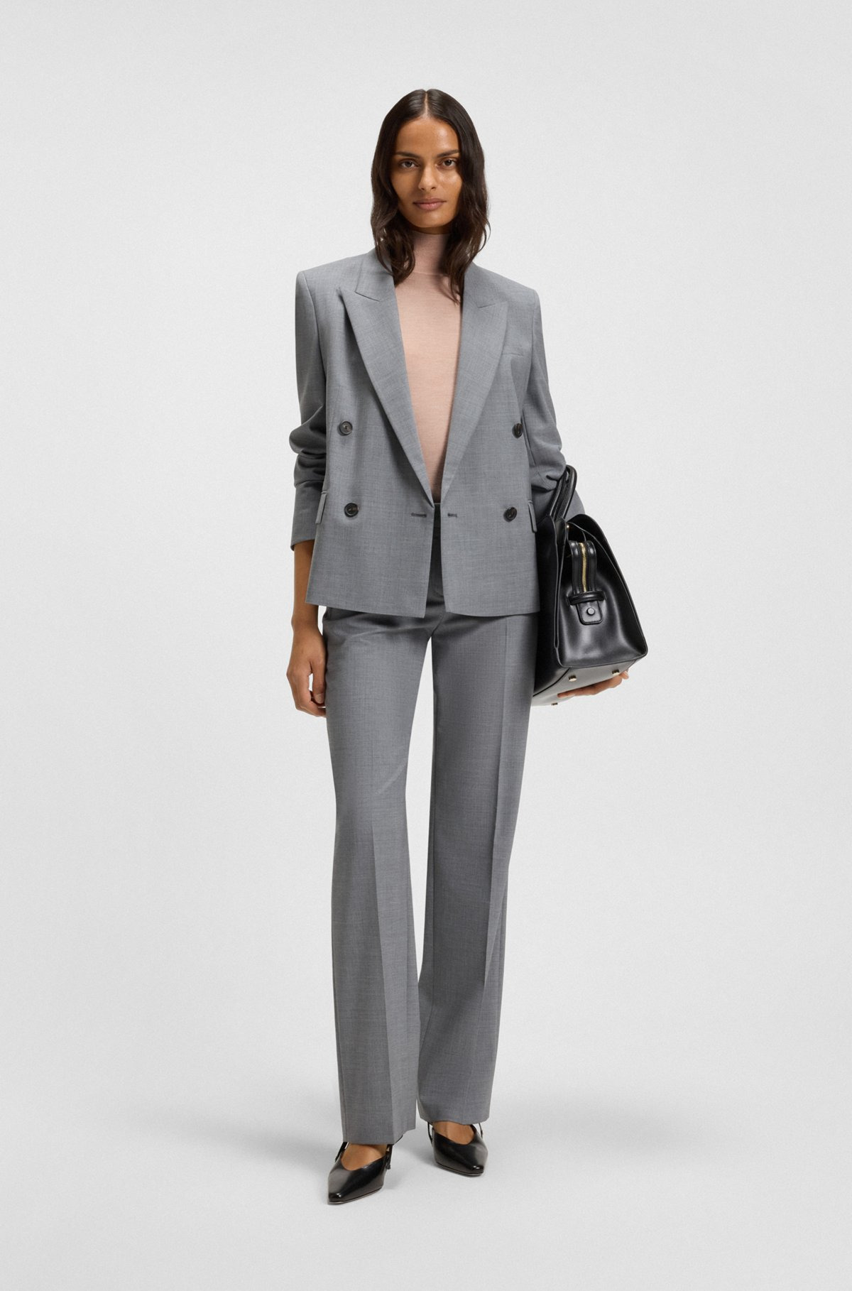 HIGH-NECK TOP IN MERINO WOOL - 3
