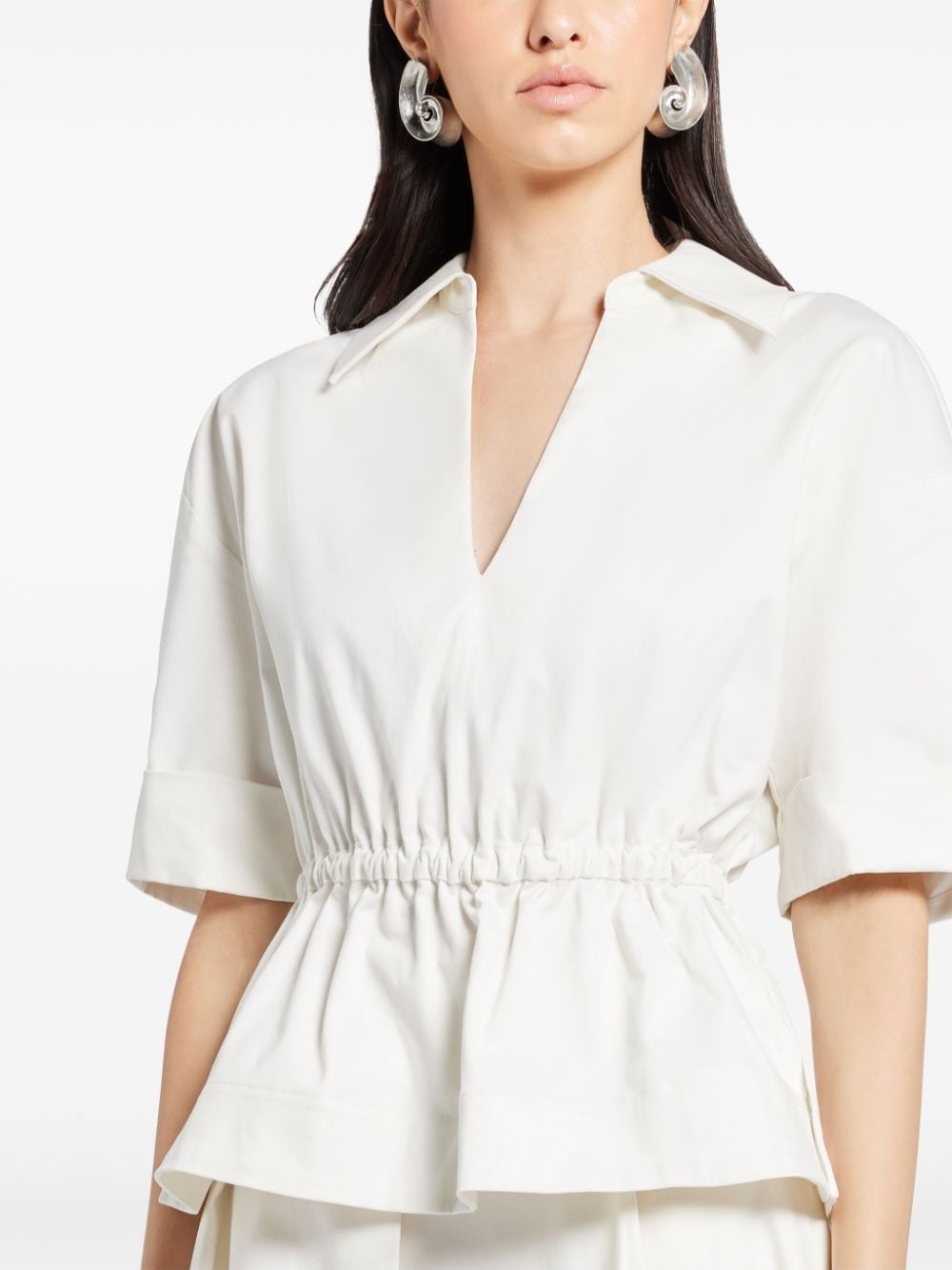 Bristol peplum-hem blouse - 5