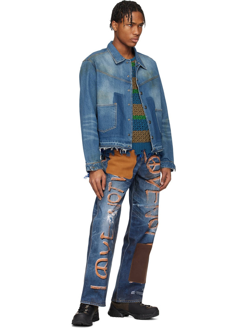 Andersson Bell Blue Rodeo Motorcycle Denim Jacket outlook