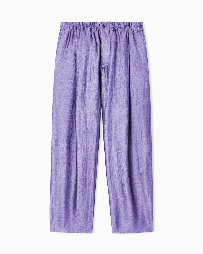 ASV SINGLE-PLEAT LINEN TROUSERS 1