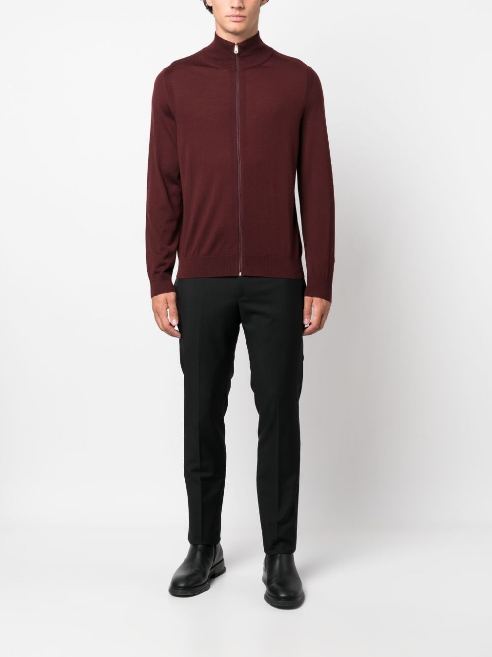slim-cut tailored trousers - 2