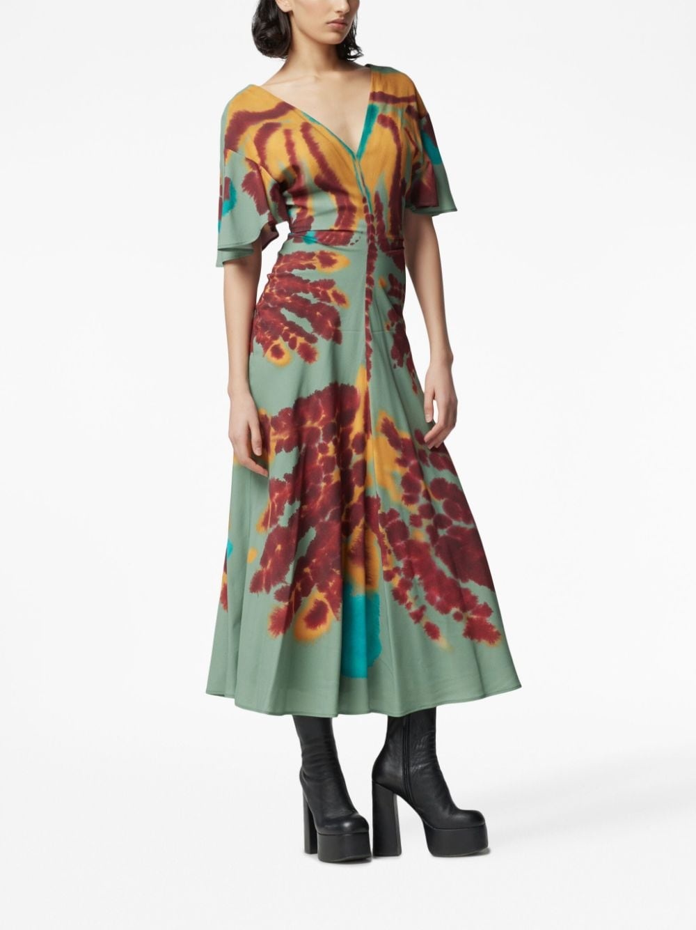 Pelopenese tie-dye midi dress - 3