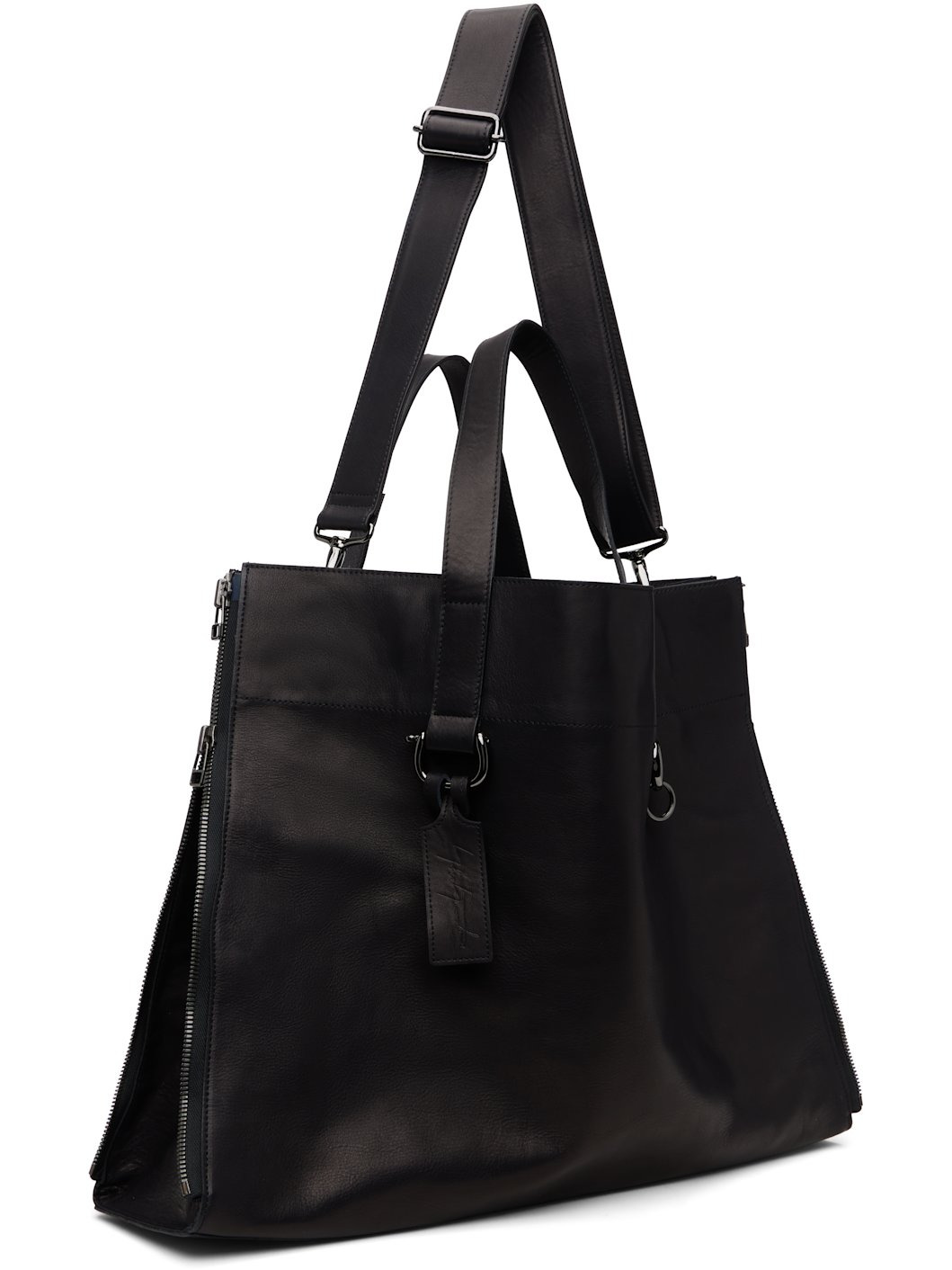 Black Zipper LL Tote - 2