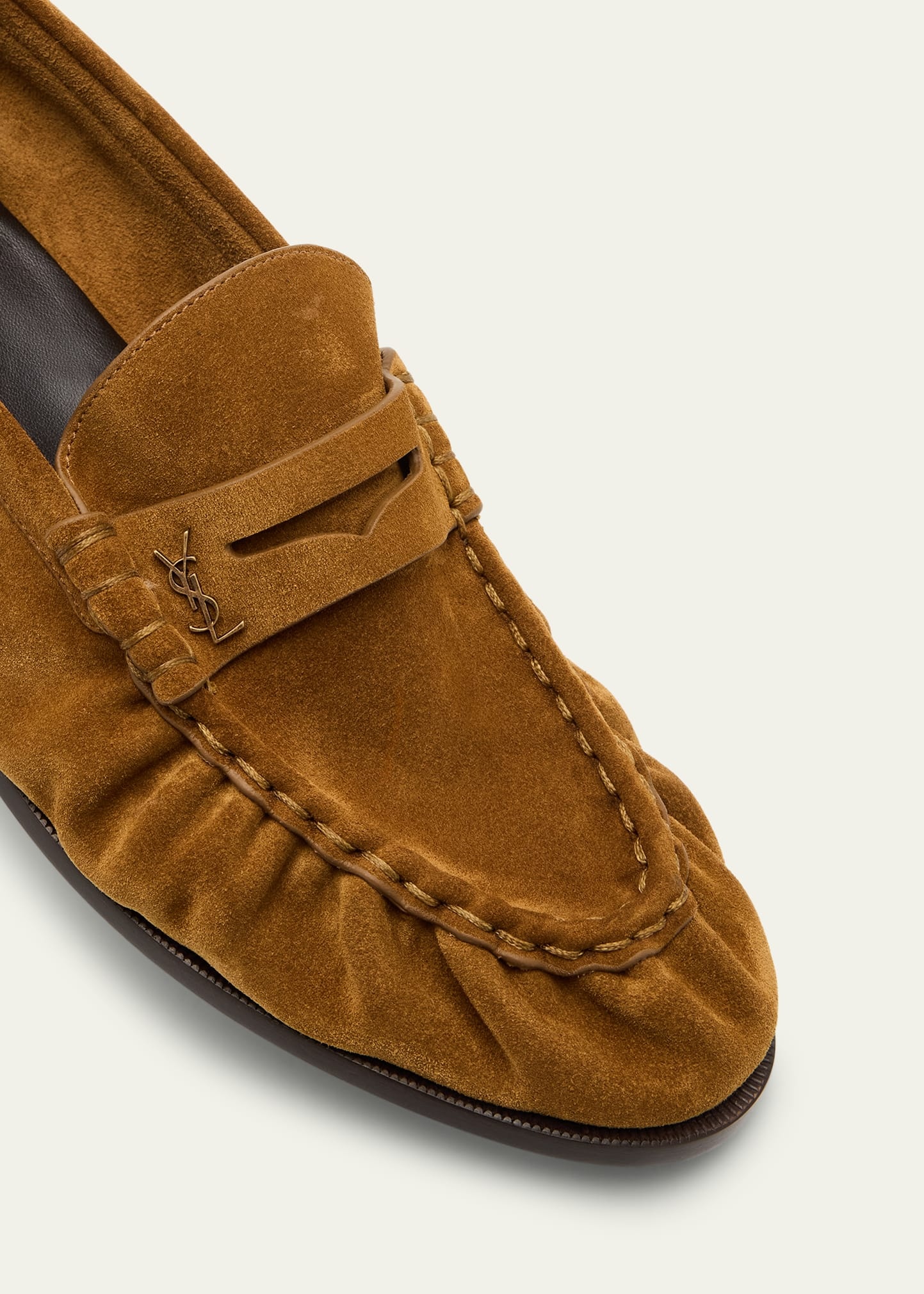 Men's Limited Edition Suede YSL Penny Loafers - 6
