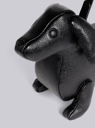 Thom Browne Black Pebble Grain Leather Hector Baguette Shoulder Bag outlook