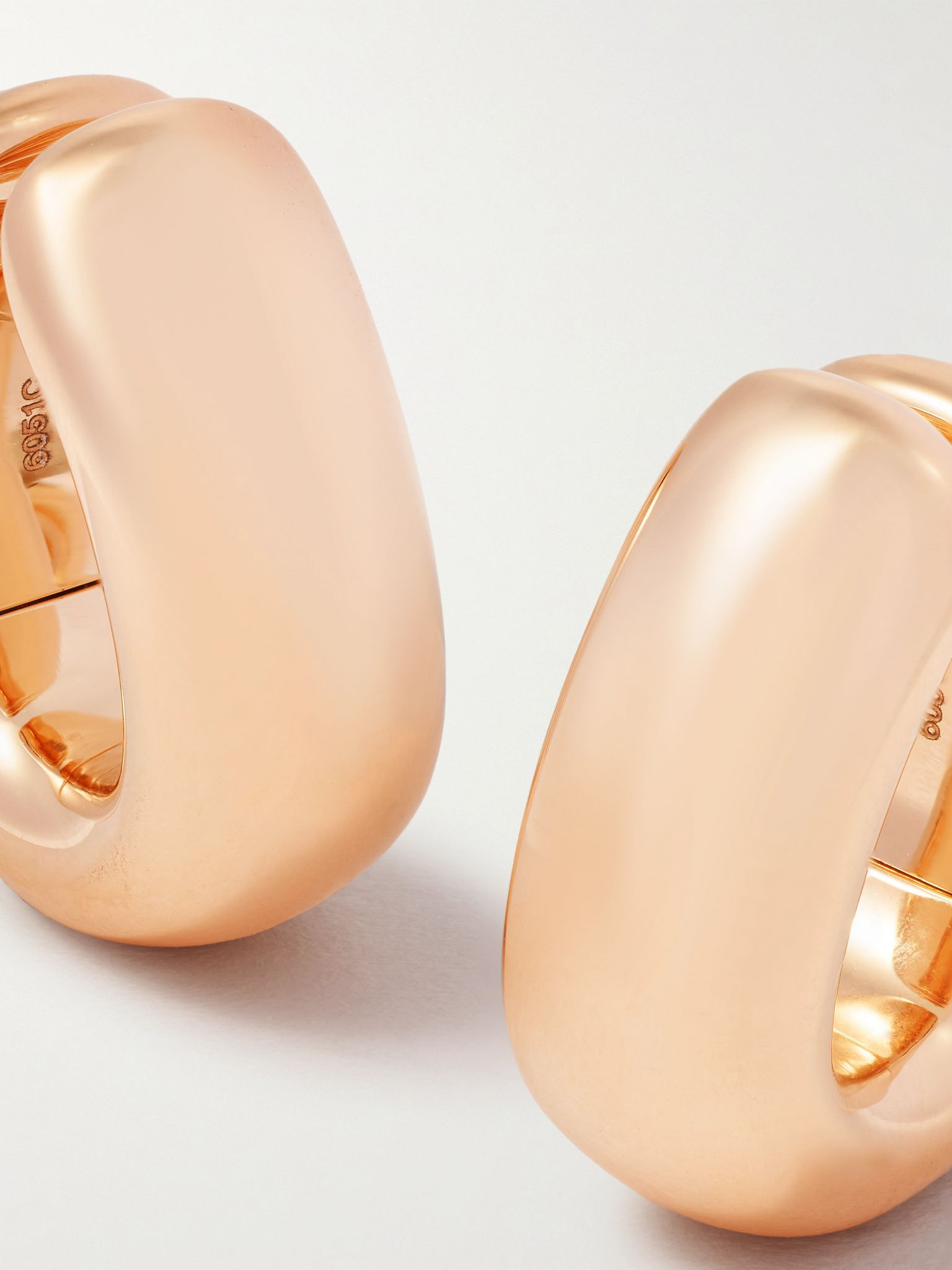 Iconica 18-karat rose gold clip earrings Gold - 5