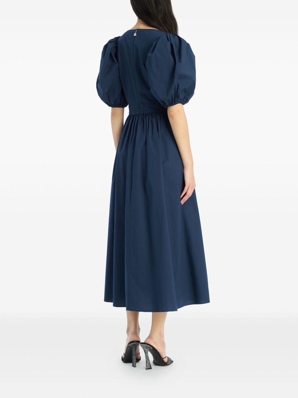 puff-sleeve midi dress - 3