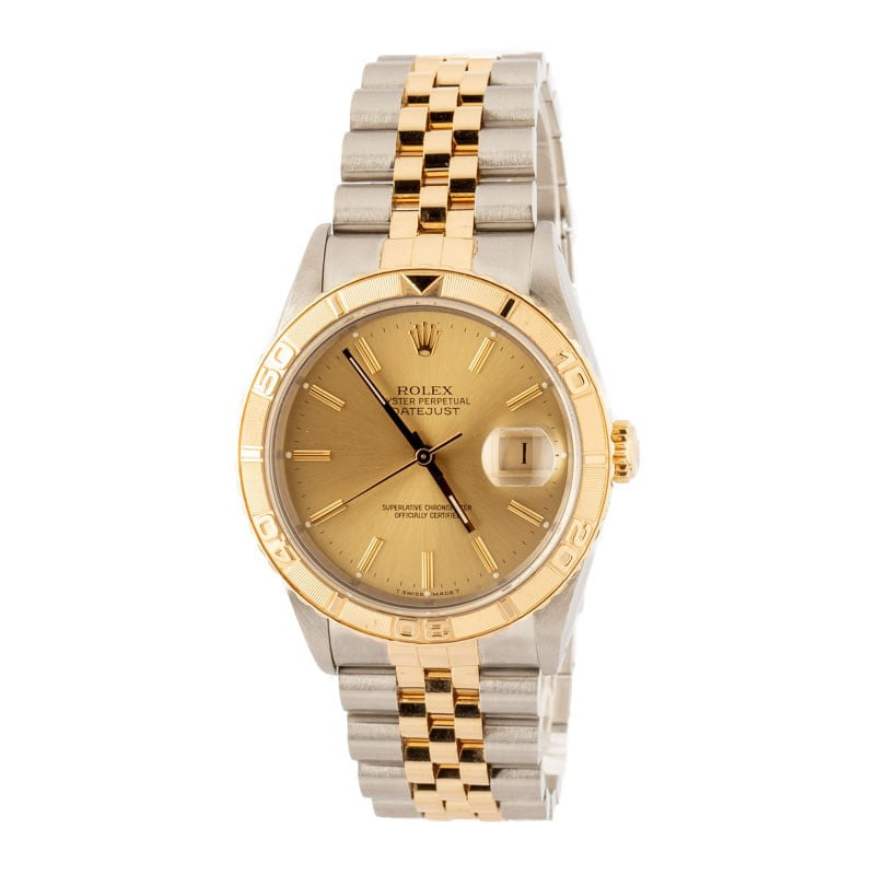 180560 Pre-owned Rolex Thunderbird "Turn-o-Graph" Datejust 16263 - 2