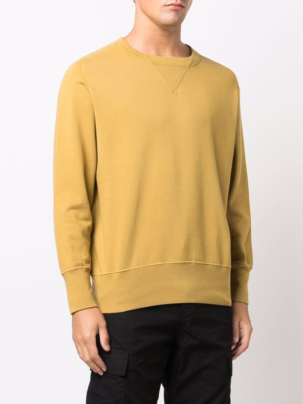 ribbed-trim cotton sweatshirt - 3