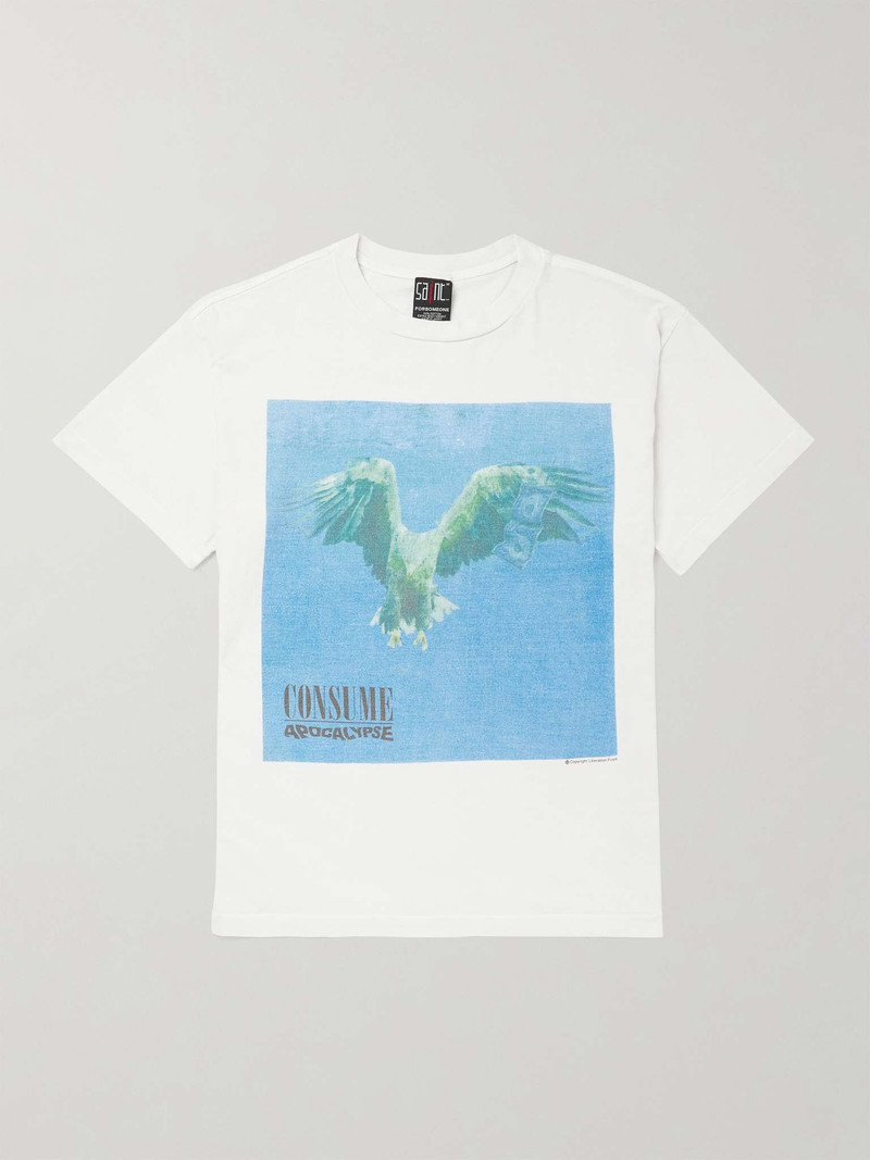 + FORESOMEONE Nightmare Printed Distressed Cotton-Jersey T-Shirt - 1