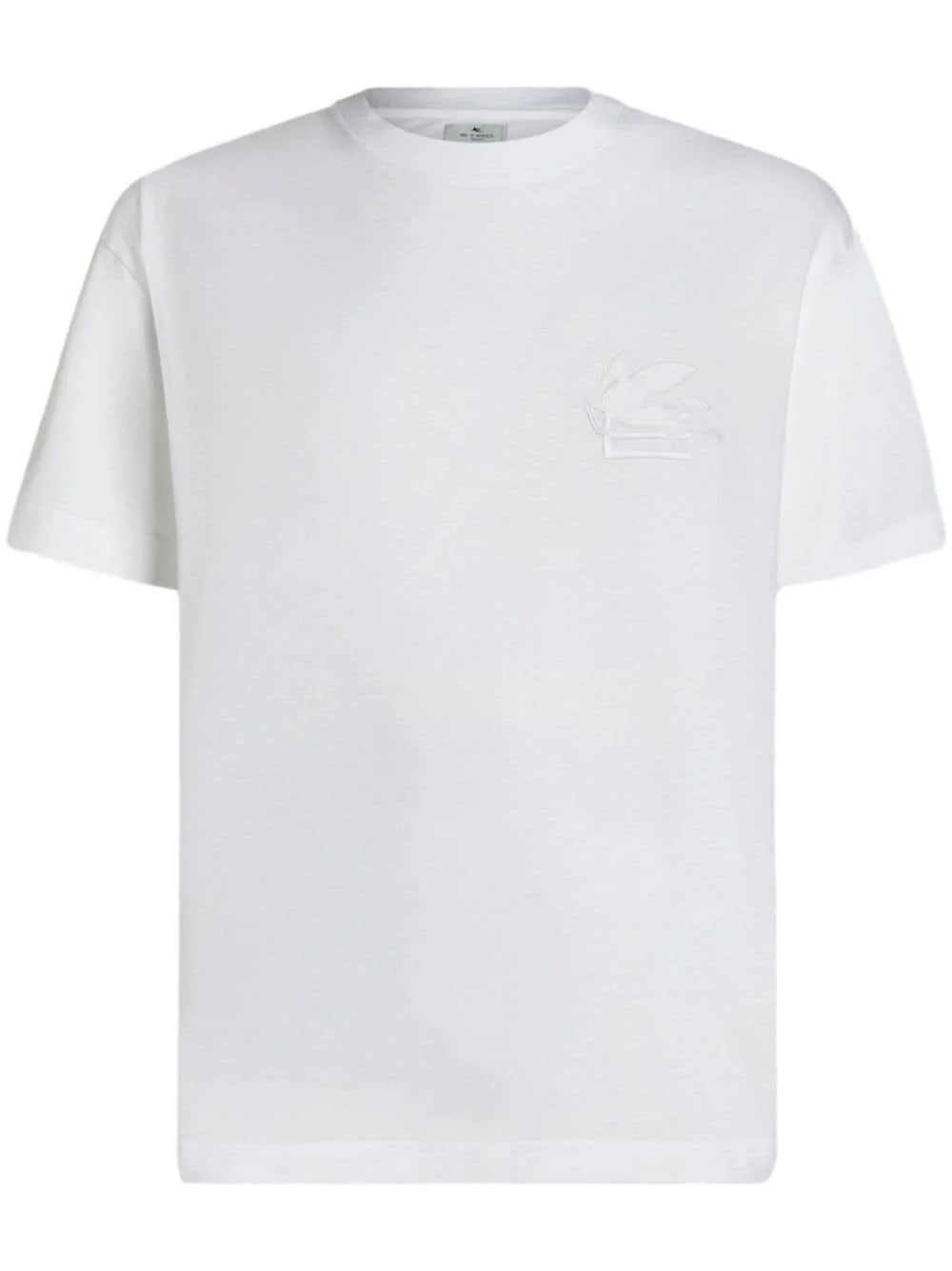 logo-embroidered cotton T-shirt - 1