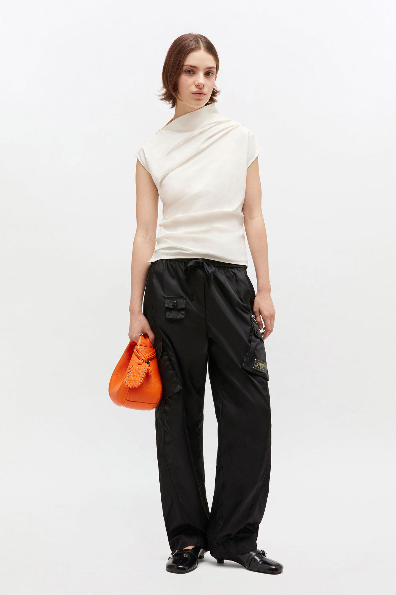 IVORY RUCHED TOP - 3