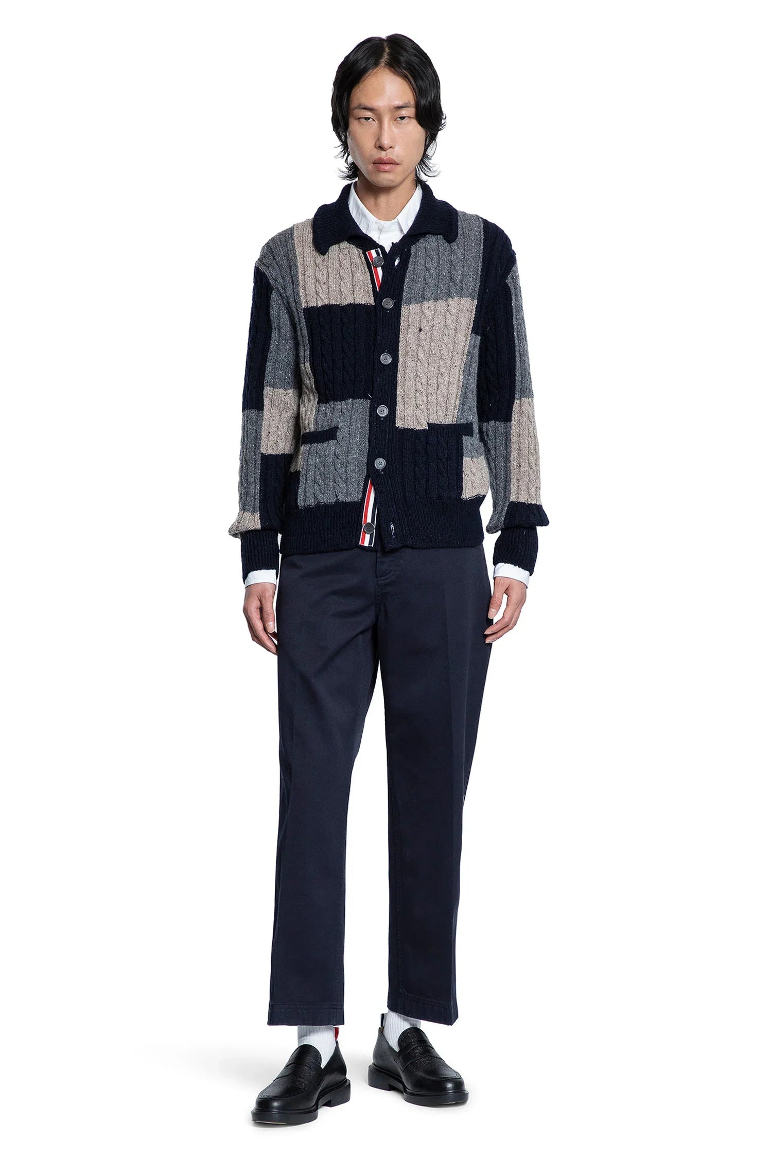 Patchwork-Cable-Knit-Intarsia-Cardigan - 4