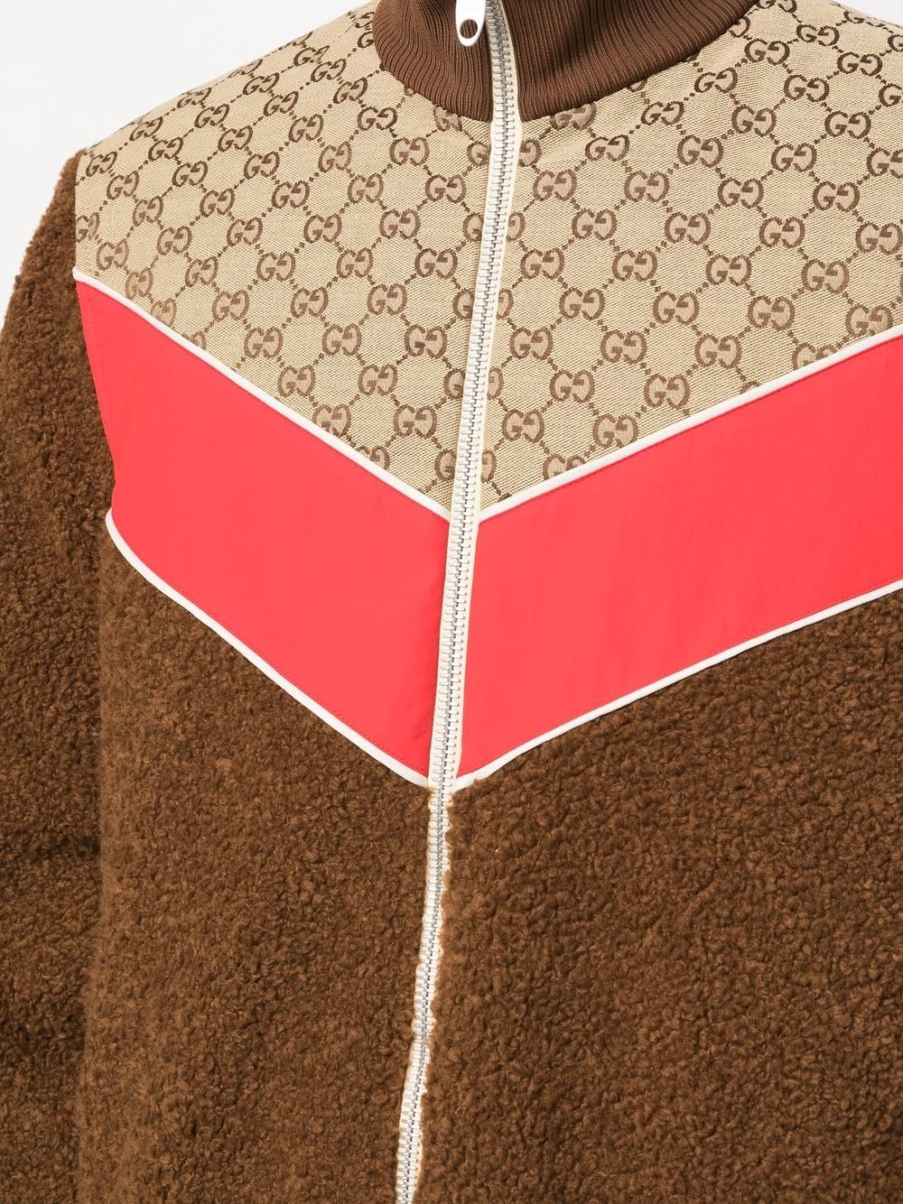 GG monogram-pattern zip-up jacket - 5