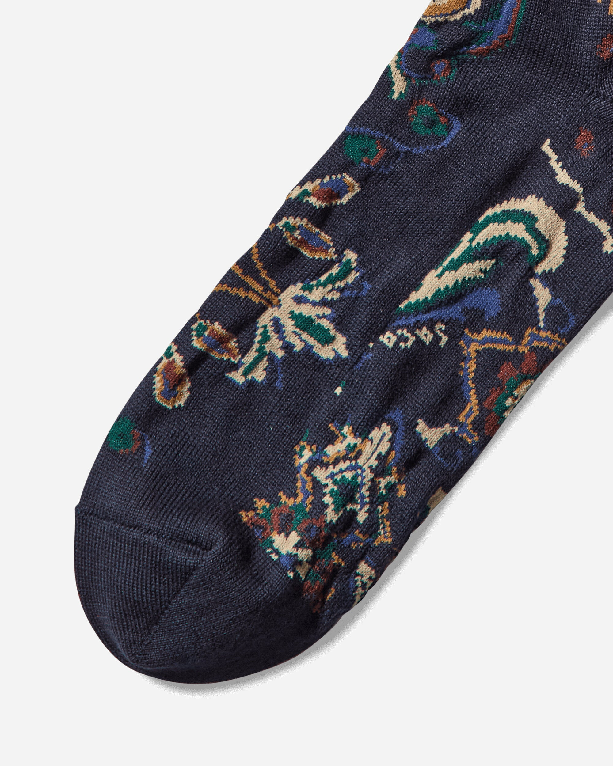 Floral Socks Navy - 4