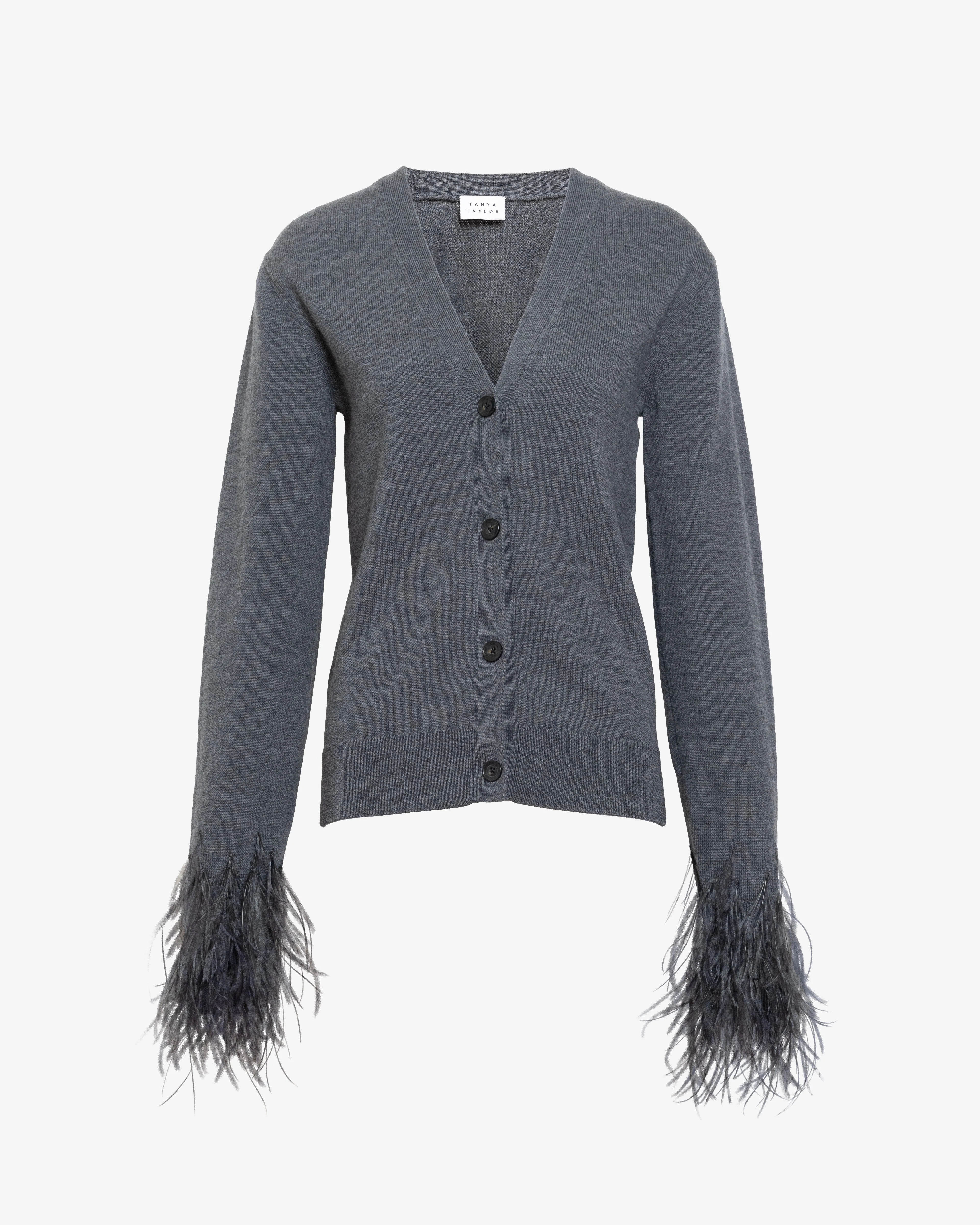 CHARLOTTE FEATHER CARDIGAN - 1
