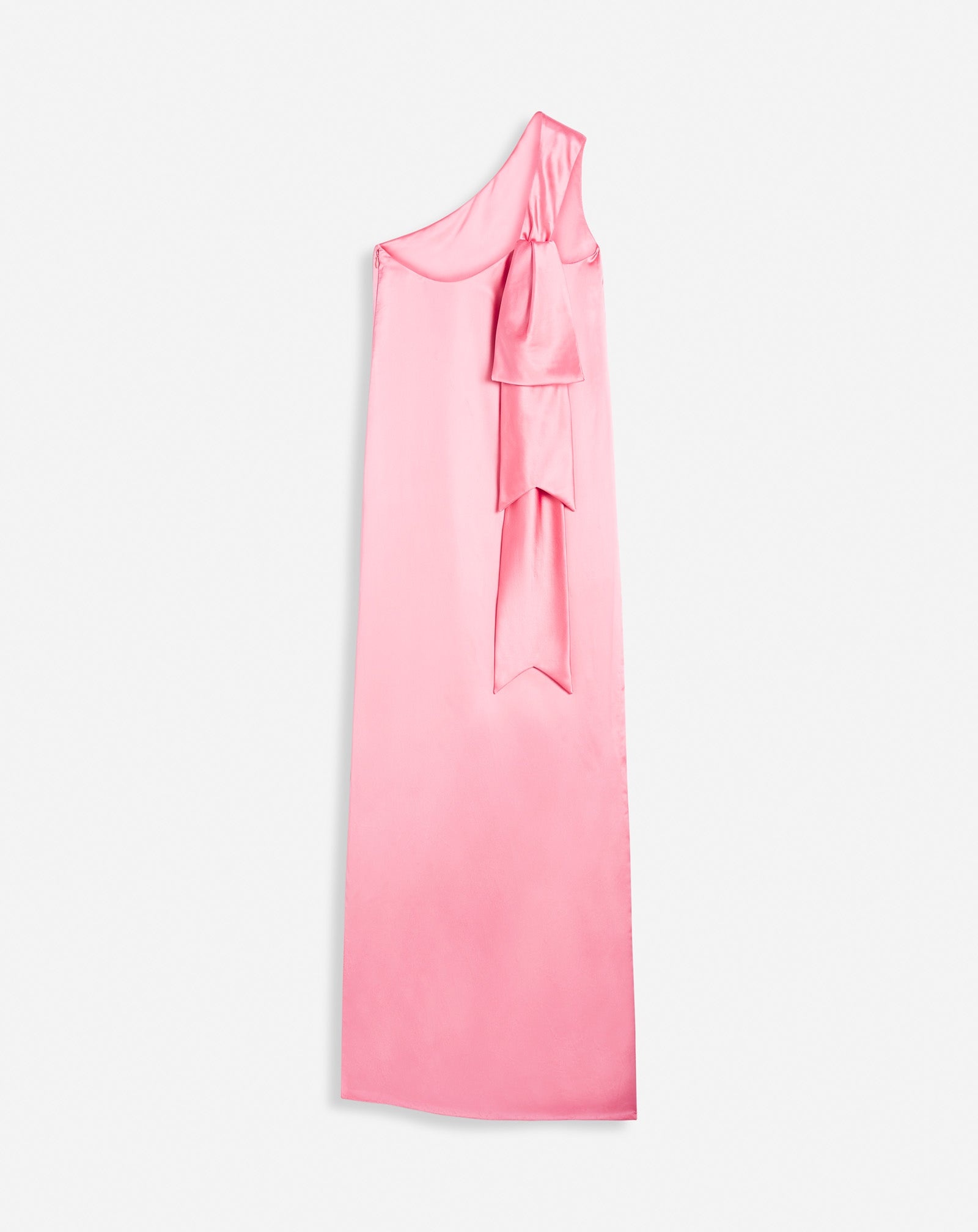LONG ASYMMETRICAL DRESS WITH A RIBBON DETAIL - 6