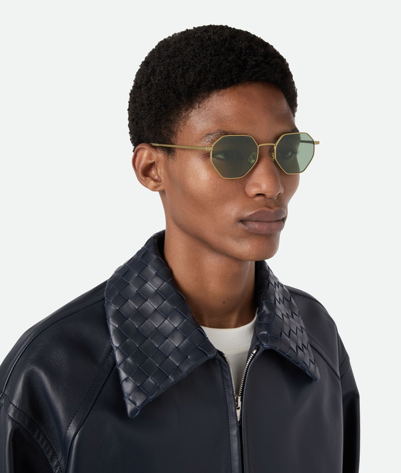Bottega Veneta Intrecciato Geometrical Sunglasses outlook