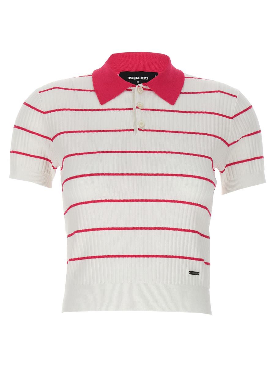 DSQUARED2 'STRIPED' POLO SHIRT - 1