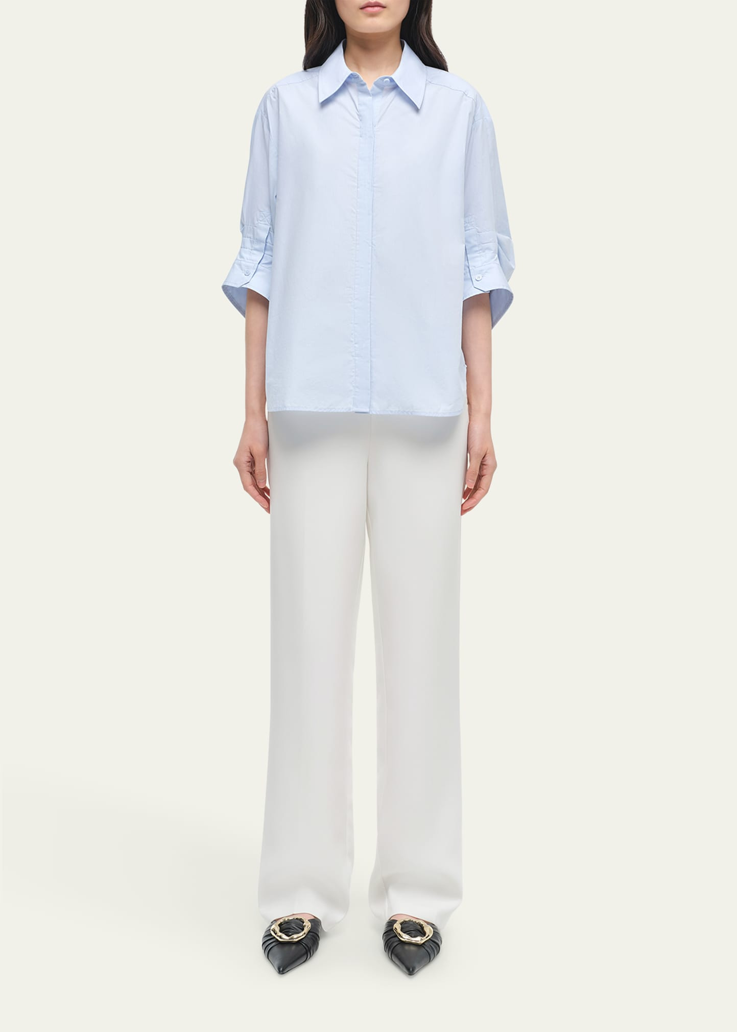 Gemma Three-Quarter Sleeve Shirt - 2