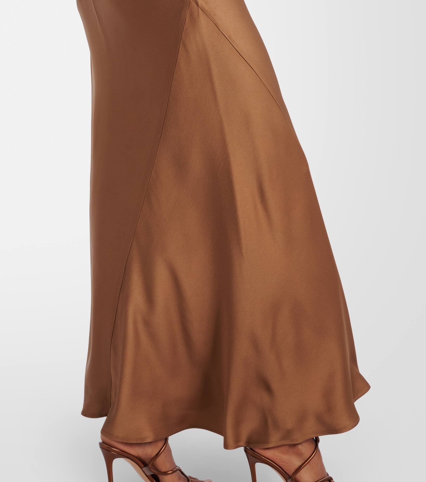 Pilly satin maxi dress - 5