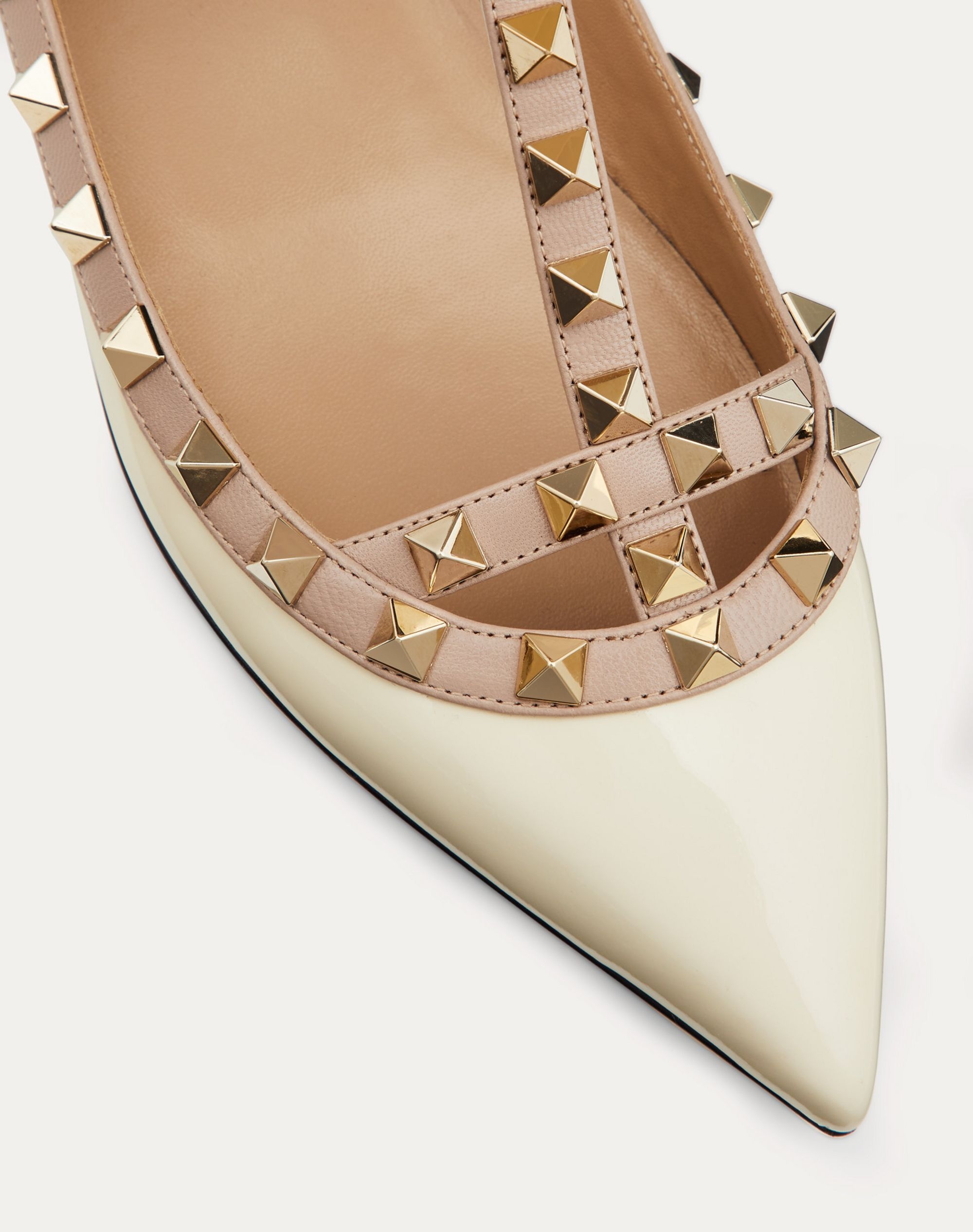 Patent Rockstud Caged Ballet Flat - 5