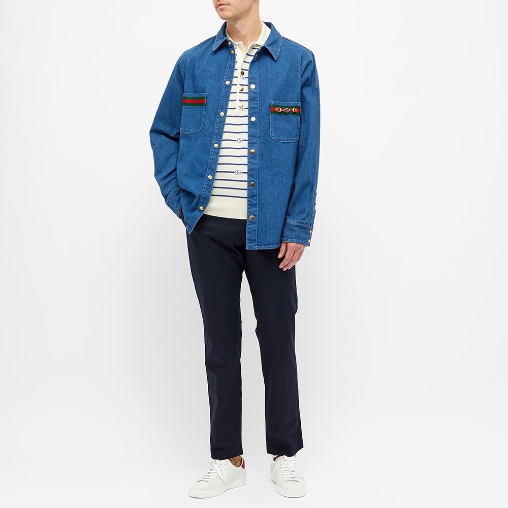 Gucci Horse Bit Denim Overshirt - 6