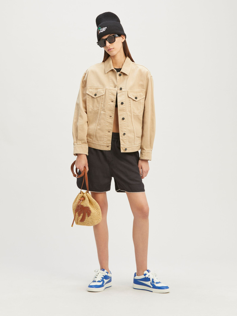 Palm Angels Woven Palm Bucket Bag outlook