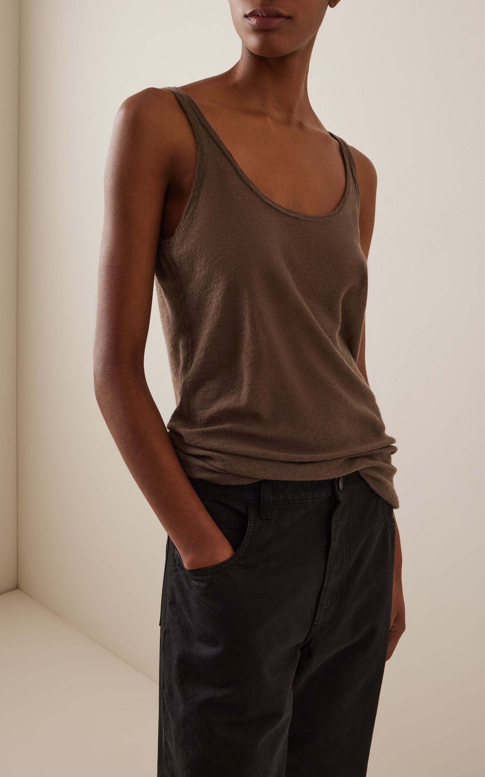 Kazu Cashmere Tank Top neutral - 3