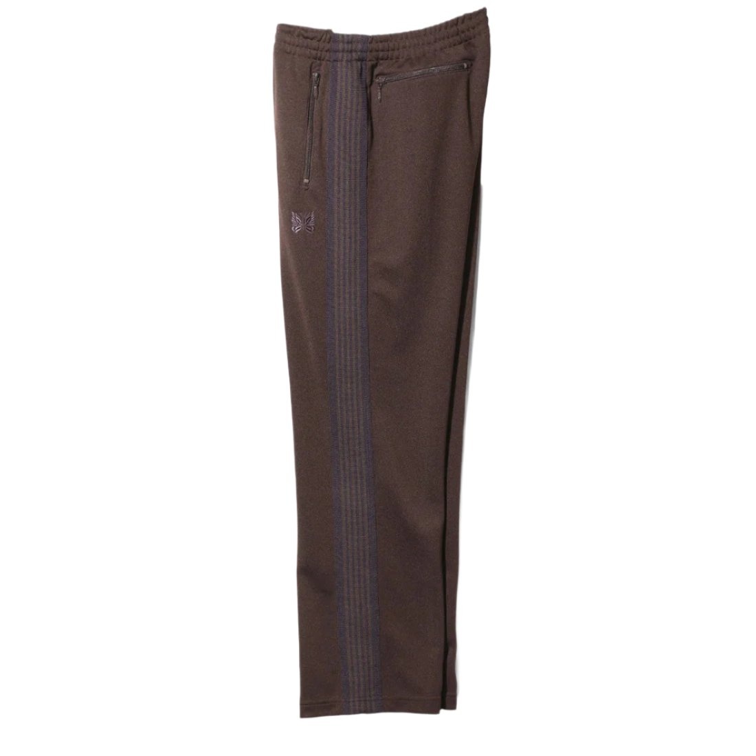 TRACK PANTS - POLY SMOOTH (DARK BROWN) - 4