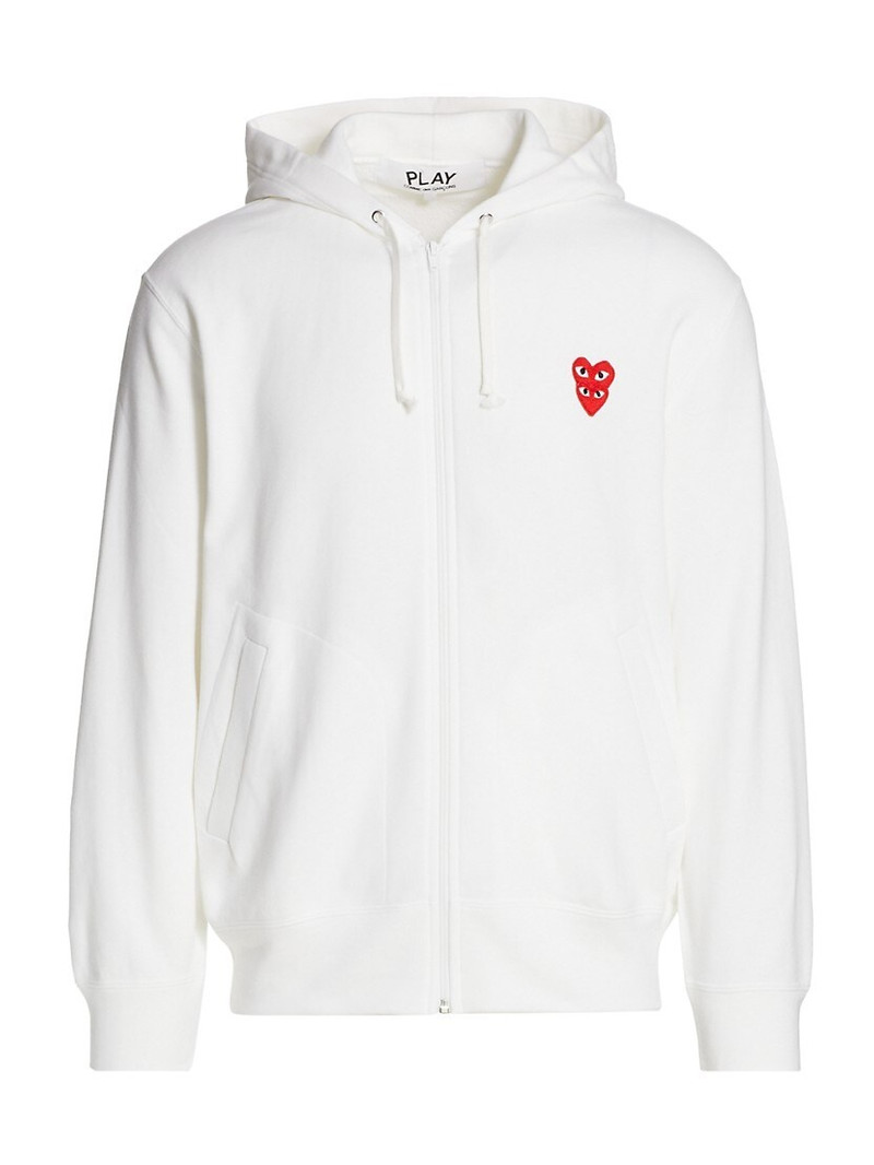 Double Heart Hoodie Sweatshirt - 1