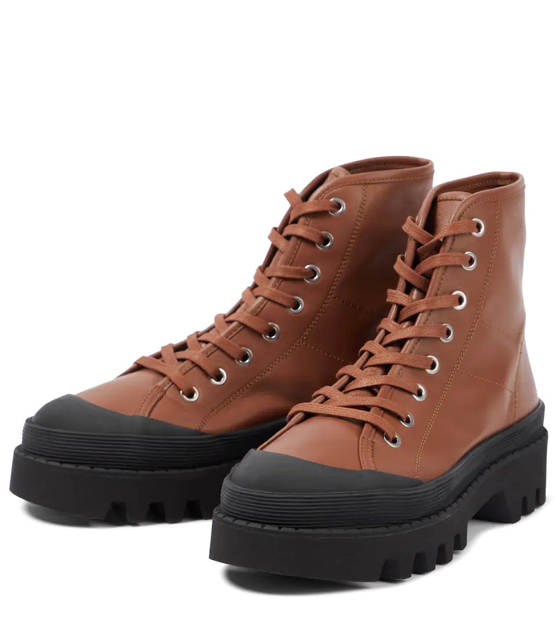 leather lace-up boots 5