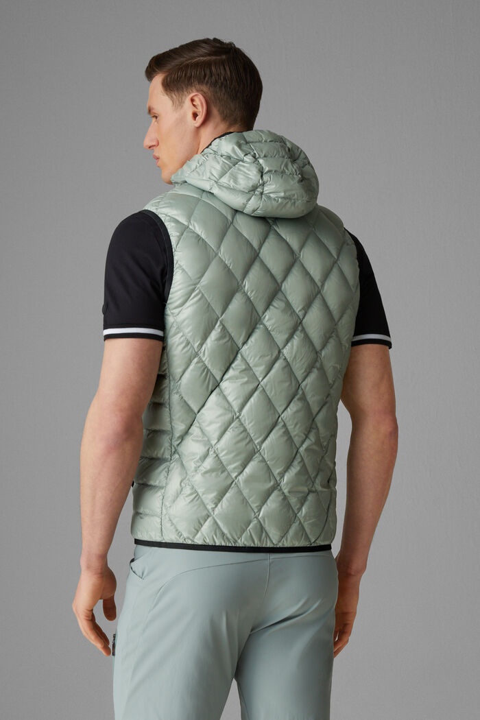 Ares Lightweight down waistcoat in Eucalyptus Green - 3