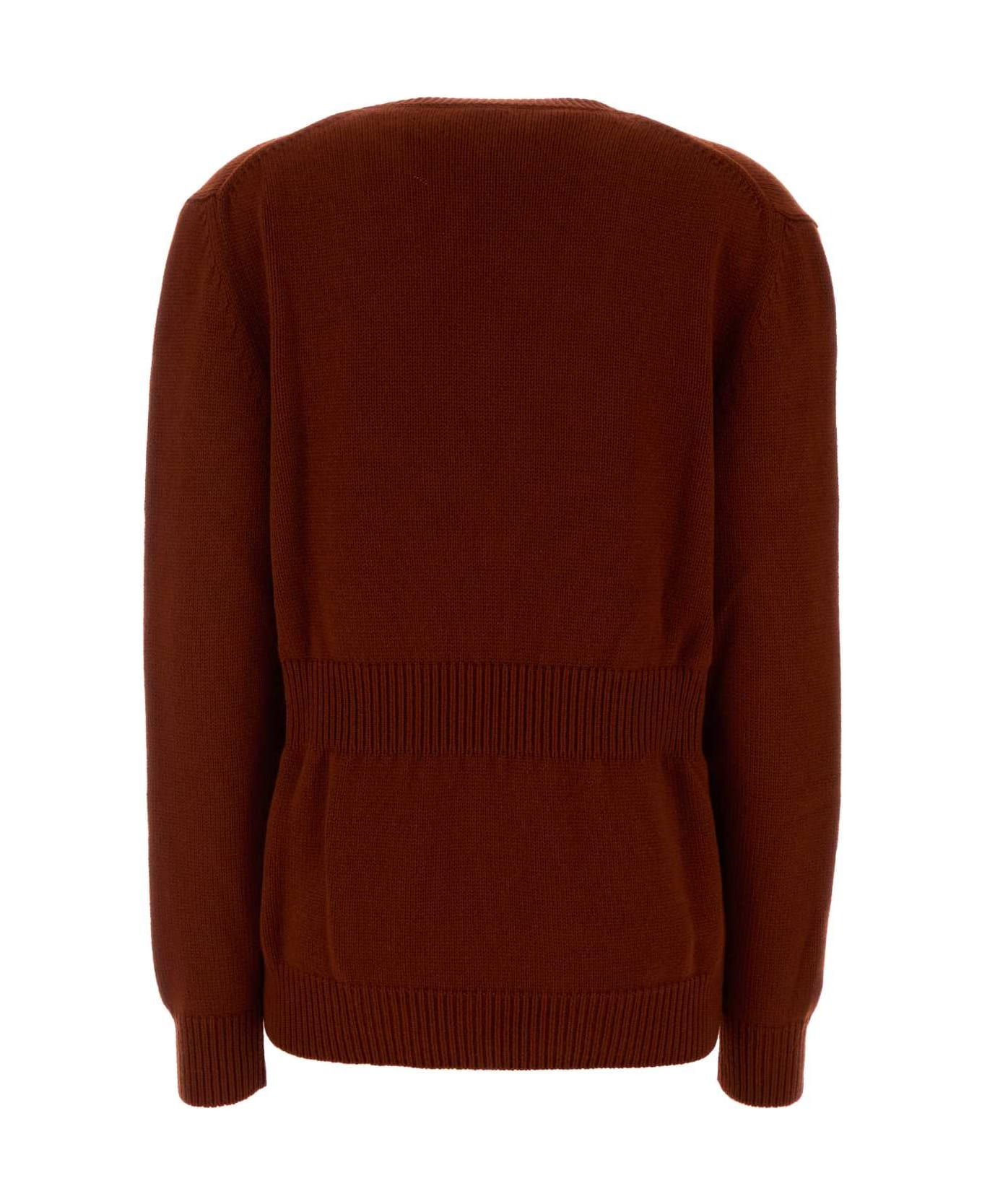 Brick Stretch Cashmere Sweater - 2