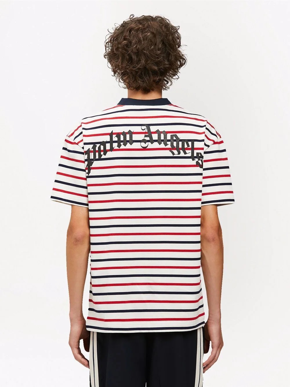 Bear-print striped T-shirt - 4