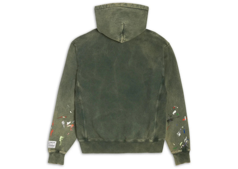 GALLERY DEPT. Gallery Dept. Center Logo Hoodie Green outlook