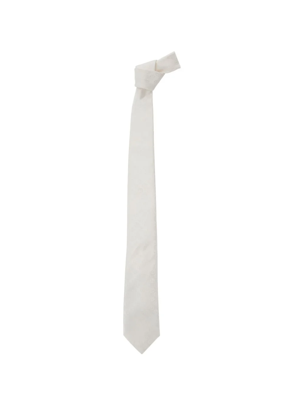 tonal-logo silk tie - 1