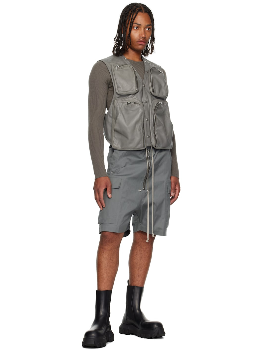 Gray Concordians Cargobela Cargo Shorts - 4