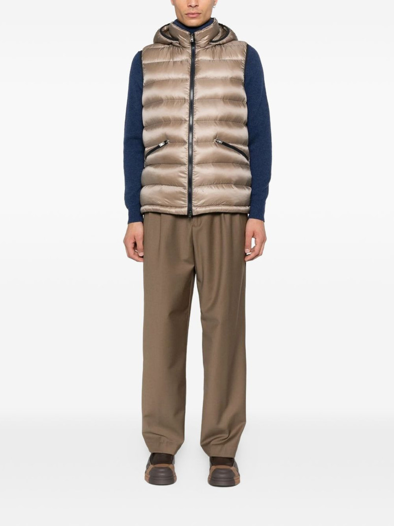 Herno hooded padded gilet outlook