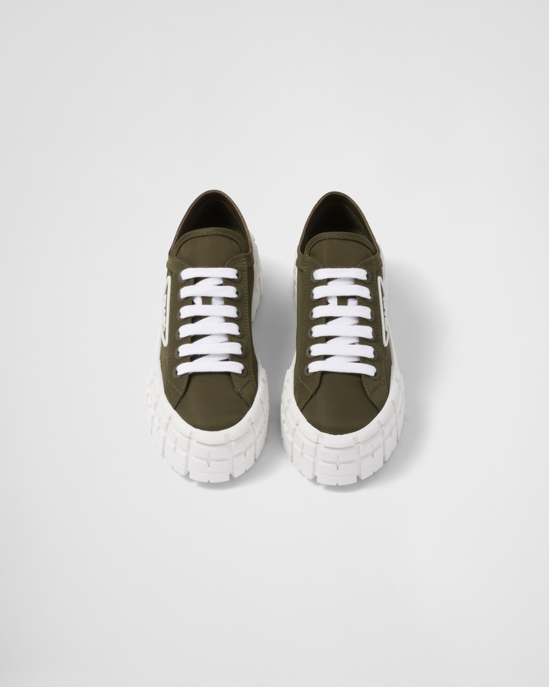 Double Wheel Re-Nylon gabardine sneakers 4