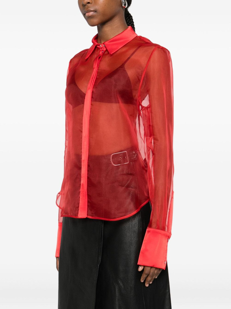 semi-sheer panelled shirt 3