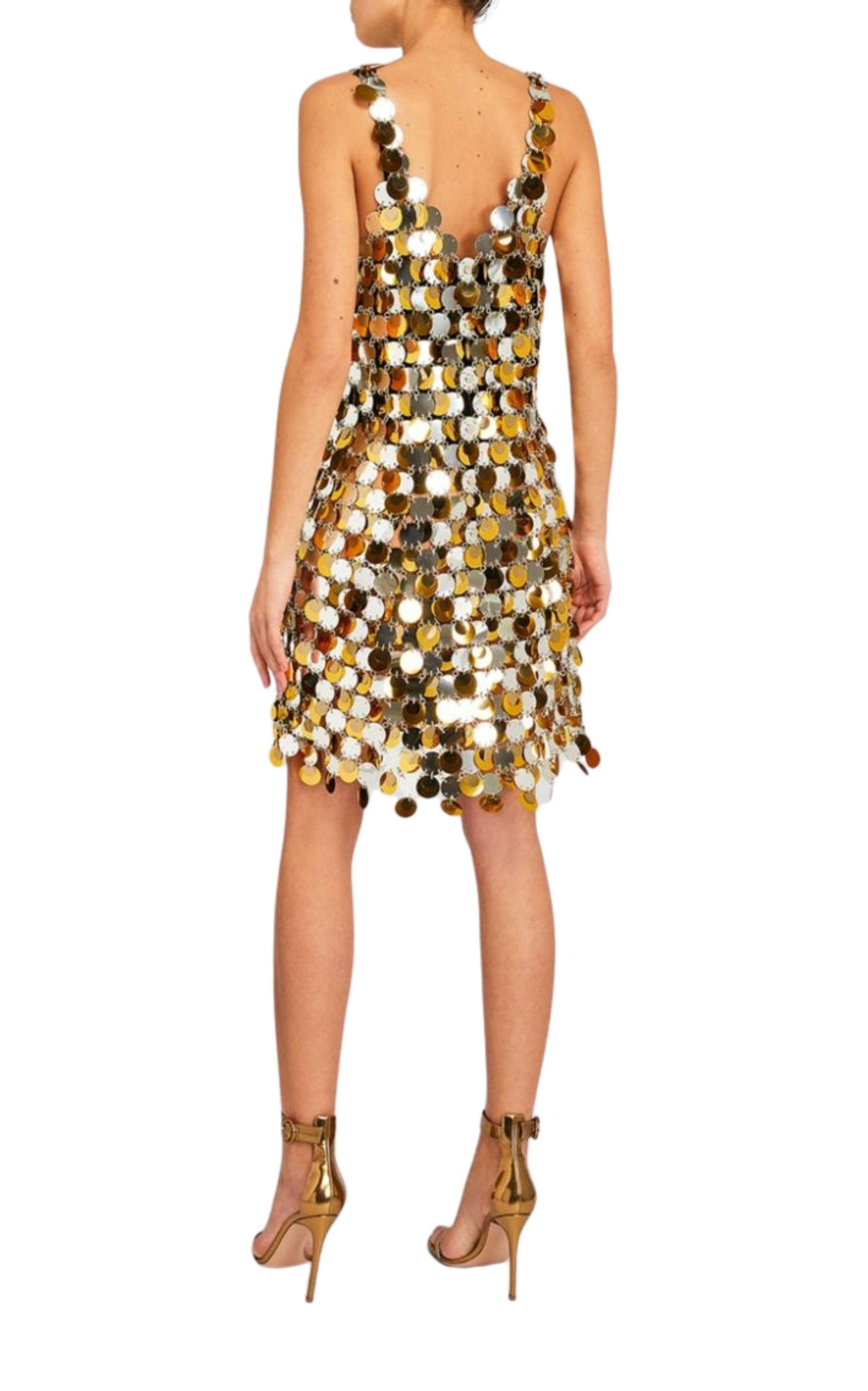 Oversized Paliette-Embellished Mini Dress - 3