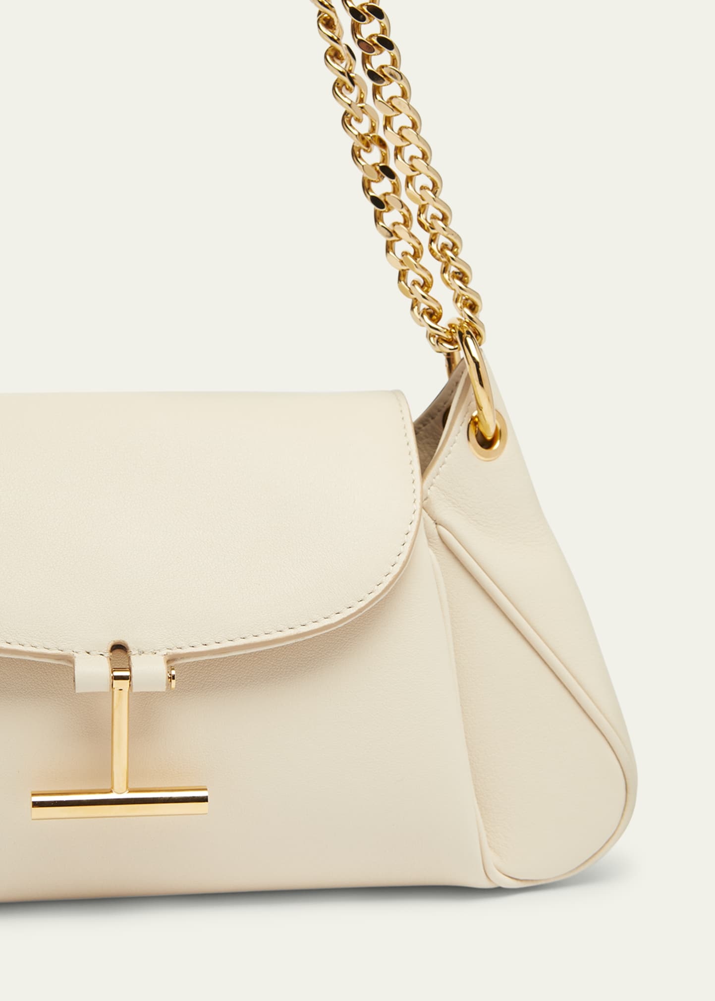 Tara Chain Shoulder Bag in Grain Leather - 4