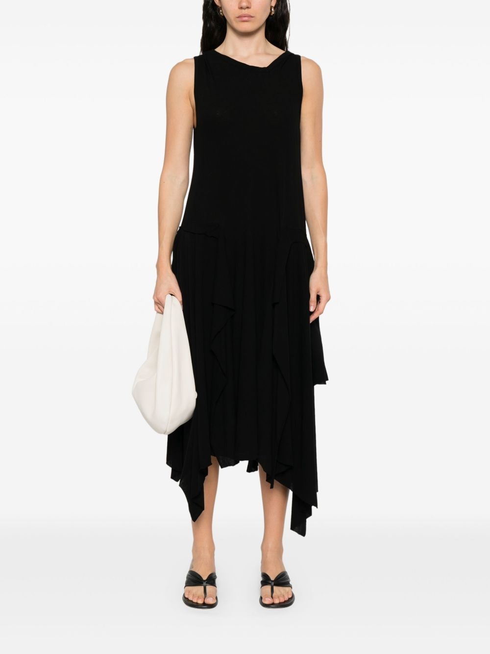 asymmetric midi dress - 2